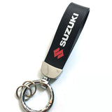 Suzuki PU Leather Car Logo Keychain