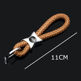 Audi Logo Braided Rope Car Keychain Keyring