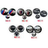 82mm BMW Car Front Bonnet Emblem 82mm Rear Badge 45mm Car Steering Wheel Center Sticker Decal
