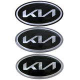 KIA Elliptical Metal Car Window Sticker Emblem Badge Decal