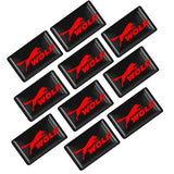 10pcs Ford ST Racing Wolf Epoxy Car Armrest Button Sticker