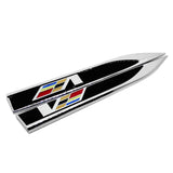 2pcs/set Cadillac V Metal Car Fender Side Sticker Emblem Badge Decal