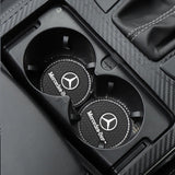 2PCS Mercedes Benz AMG Diamond Car Water Coaster Cup Mat