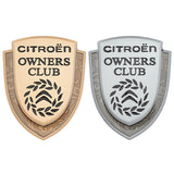 Citroen Metal Shield Car Rear Sticker Auto Window Emblem Badge Decal