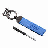 Audi RS Sline Suede Metal Car Keyring Pendant