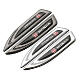 2pcs Honda Metal Car Side Fender Emblem Sticker Decal