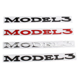Tesla Model3 Letter Metal Car Rear Sticker Decal Emblem Badge