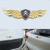 Citroen Metal Wings Car Front Sticker Emblem Badge Decal