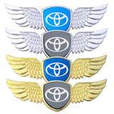 Toyota Logo Metal Wings Car Front Hood Bonnet Center Sticker Emblem