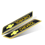 2pcs Chevrolet Logo Car Fender Side Sticker Decal Emblem Badge