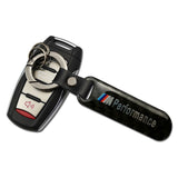 BMW M Power M Performance Carbon Fiber Car Logo Keychain Keyring
