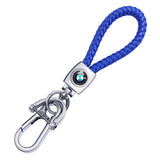 BMW Braided Rope Car Keychain Keyring Pendant