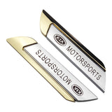 2pcs KIA Metal Car Side Fender Sticker Emblem Badge Decal
