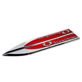 2pcs/set Ssang Yong Metal Car Fender Side Sticker Emblem Badge Decal