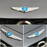 Volkswagen Metal Wings Car Front Hood Sticker Emblem Badge Decal