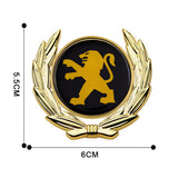 Peugeot Metal Car Rear Sticker Auto Window Emblem Badge Decal