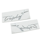 2pcs MG Trophy+ Logo Metal Car Side Body Sticker Decal Emblem Badge
