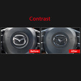 5.7x4.5cm Mazda ABS Car Steering Wheel Sticker Emblem Badge Decal
