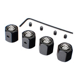 4pcs/set Fiat Anti-Theft Car Air Valve Stem Cap Auto Tyre Valve Covers
