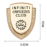 Infiniti Metal Shield Car Rear Sticker Auto Window Emblem Badge Decal