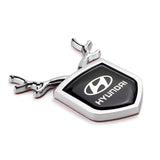 Hyundai ABS Deer Car Rear Sticker Shield Trunk Emblem Badge Decal
