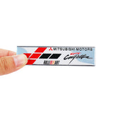 Mitsubishi Ralliart Logo Aluminum Alloy Car Sticker Nameplate Emblem Badge Decal
