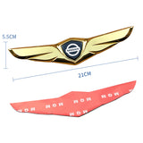 Nissan Metal Wings Car Front Hood Sticker Emblem Badge Decal