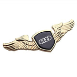 Audi Angle Wings Metal Car Front Hood Bonnet Sticker Emblem Badge
