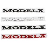 Tesla ModelX Letter Metal Car Rear Sticker Decal Emblem Badge