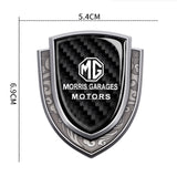 MG Metal Carbon Fiber Shield Car Rear Sticker Auto Window Emblem Badge Decal