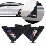 2PCS BMW M Power Car Door Corner Edge Cover Anti-Scratch Protective Sticker