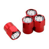 4pcs/set Fiat Car Air Valve Stem Cap Auto Tyre Valve Covers