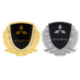 Mitsubishi Metal Diamond Car Rear Sticker Trunk Emblem Badge Decal