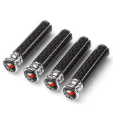 4pcs/set Toyota TRD Logo Carbon Fiber Car Door Bolt Lock Pins Gate Lock Screws