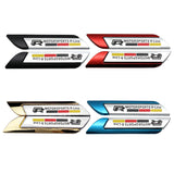 2pcs Volkswagen GTI Rline Logo Metal Car Side Sticker Emblem Badge Decal Auto Body Decoration