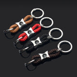 Mercedes Benz AMG Smart Apple Tree Logo Braided Rope Car Keychain Keyring