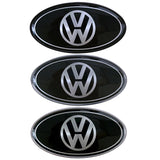 VW Elliptical Metal Car Window Sticker Emblem Badge Decal