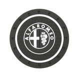2pcs/set Alfa Romeo PVC Car Water Coaster Cup Mat