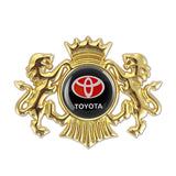 Toyota TRD Double Lion Metal Car Rear Sticker Auto Window Emblem Badge Decal