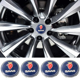 4pcs/set 63mm SAAB ABS Car Wheel Hub Center Caps Covers