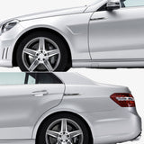 2pcs Ford RS Ecoboost Logo Metal Car Side Fender Sticker Emblem Badge Decal Decoration