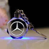 Mercedes Benz Car Logo LED Light Keychain Key Pendant