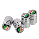 4pcs/set Alfa Romeo Logo Car Air Valve Stem Caps Auto Tyre Valve Covers