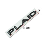Tesla PLAID Letter Metal Car Rear Sticker Decal Emblem Badge