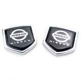 2PCS Nissan Nismo Metal Car Rear Sticker Shield Trunk Emblem Badge Decal