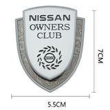 Nissan Metal Shield Car Rear Sticker Auto Window Emblem Badge Decal