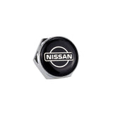 4pcs/set Nissan Logo Stainless Steel Car License Plate Bolts