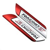 2pcs Ford RS ST Logo Metal Car Side Sticker Emblem Badge Decal Auto Body Decoration