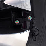 4pcs/set Alfa Romeo Logo Car Air Valve Stem Cap Auto Tyre Valve Covers with Wrench