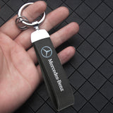 Mercedes Benz AMG PU Leather Car Logo Keychain